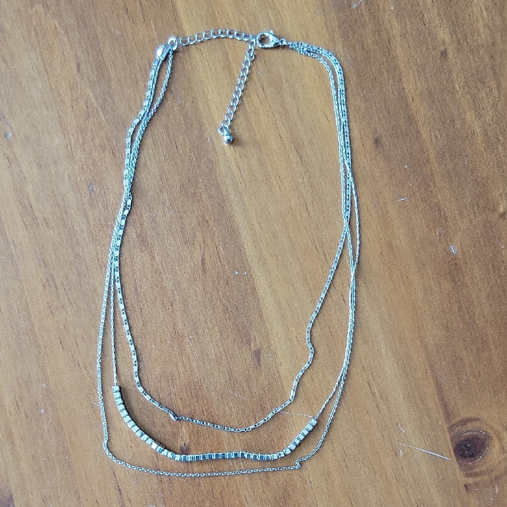 Silver Layered Necklace